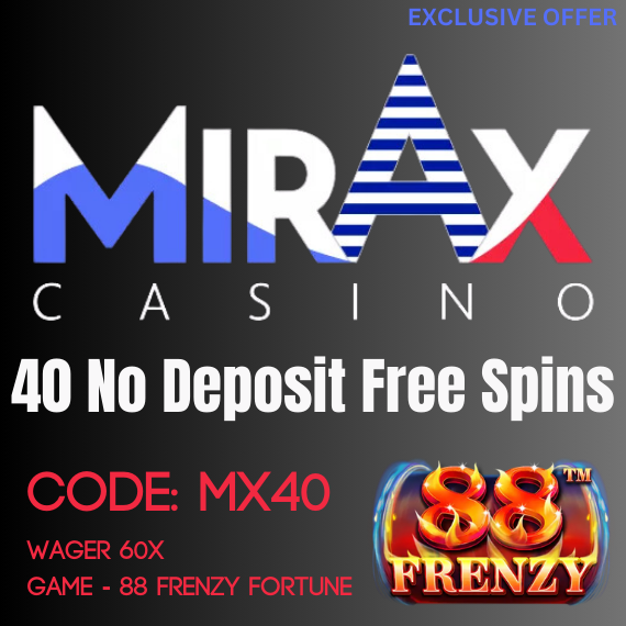 Mirax Casino No Deposit Bonus