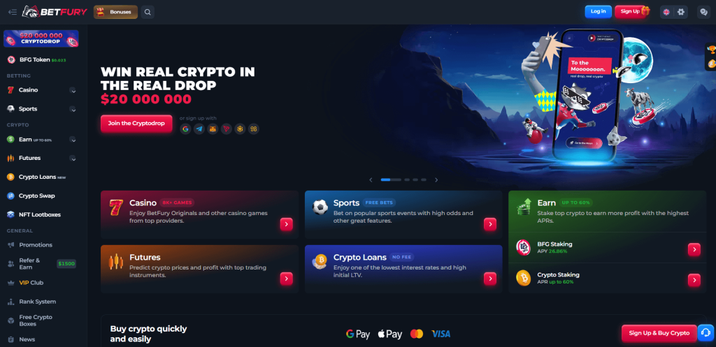 betfury homepage