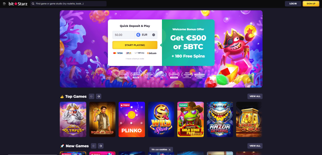 bitstarz homepage