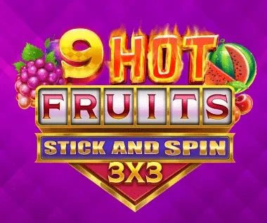 9 Hot Fruits Stick and Spin 3×3
