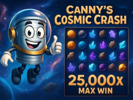 Hacksaw Gaming Unleashes Canny’s Cosmic Crash, a 25,000x Max Win Powerhouse